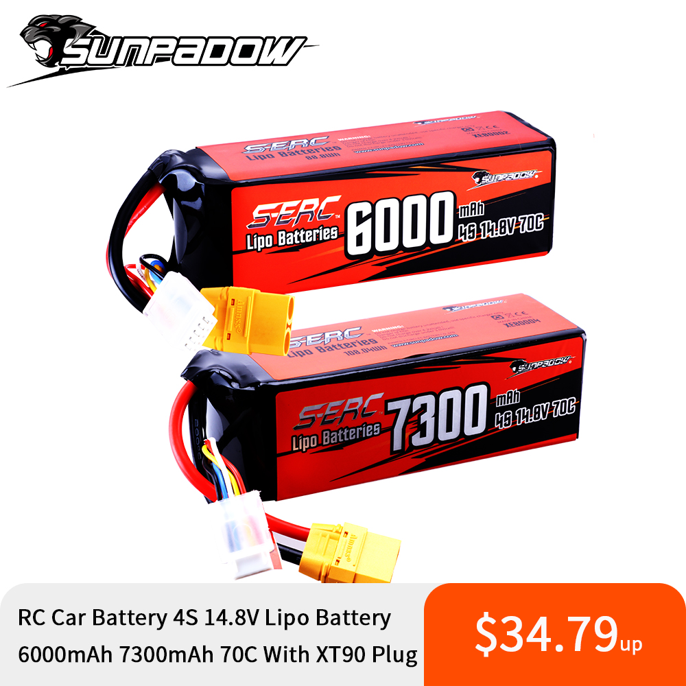 4S Lipo Battery 14.8V 6000Mah - Sunpadow 4S Lipo batería para 6000mAh