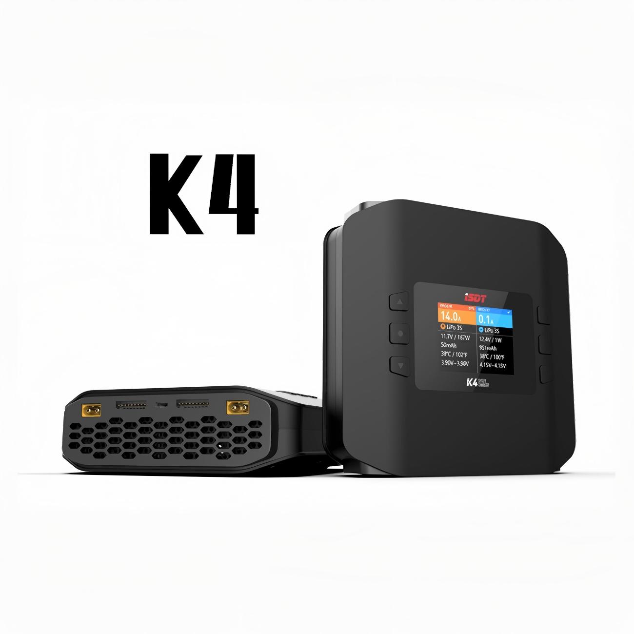 Isdt K4 Dual Lipo Charger - Cargador de equilibrio inteligente de doble