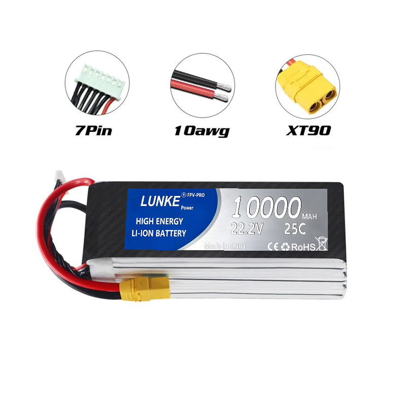 Batería Lipo 2S 3S 4S 5S 6S 12 - 6S Lipo Battery 22.2V 5000Mah reseña y precio