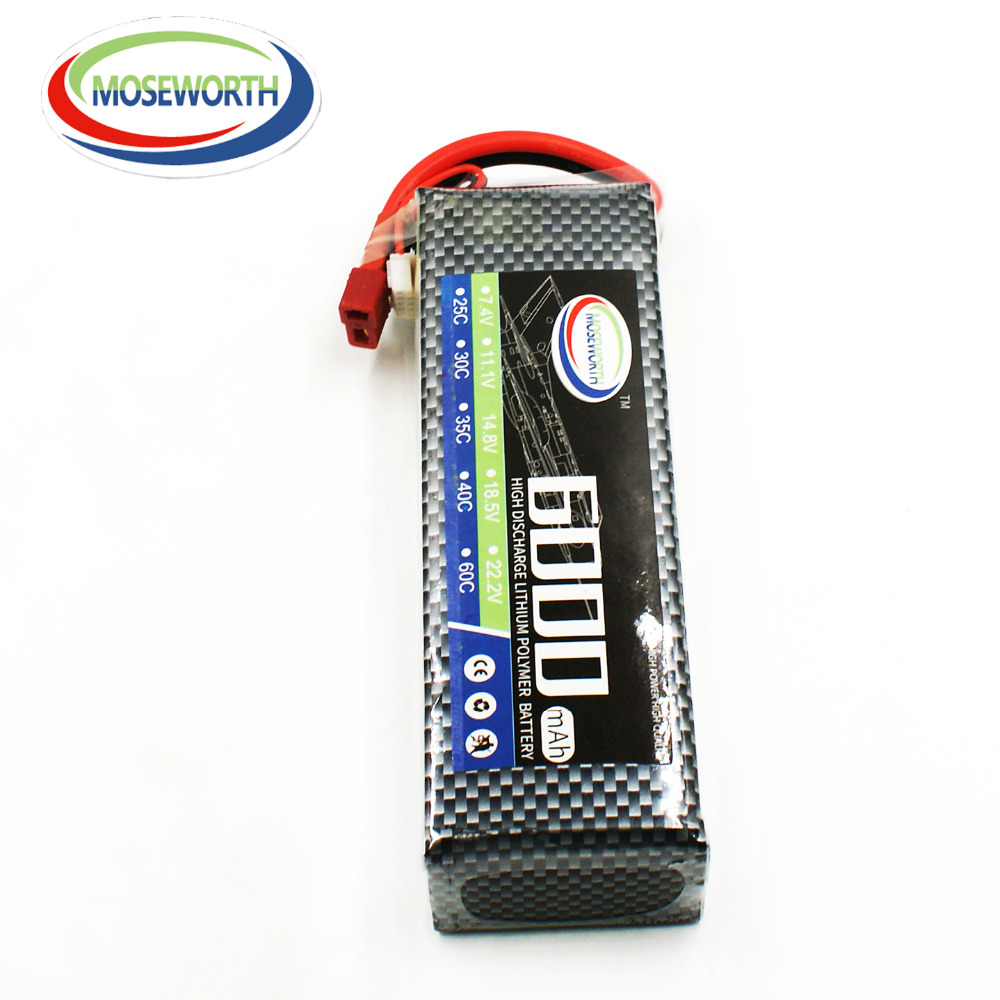 4S 14,8 V 6000mAh RC juguete L - 4S Lipo Battery 14.8V 6000Mah reseña y precio