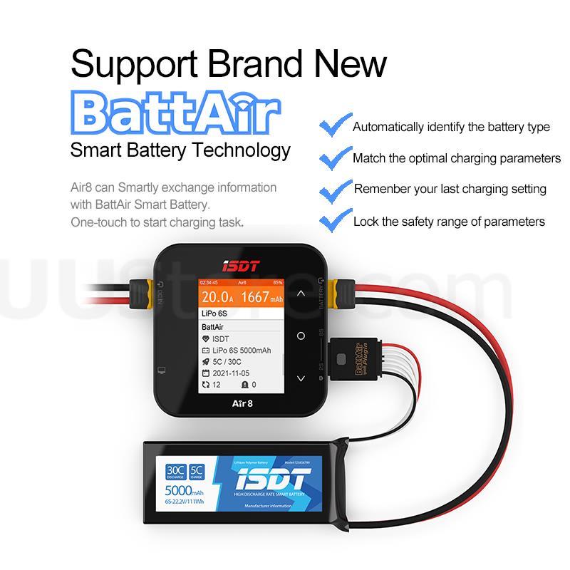 Nuevo ISDT Air8 Lipo cargador  - Isdt Air8 8S Lipo Charger reseña y precio