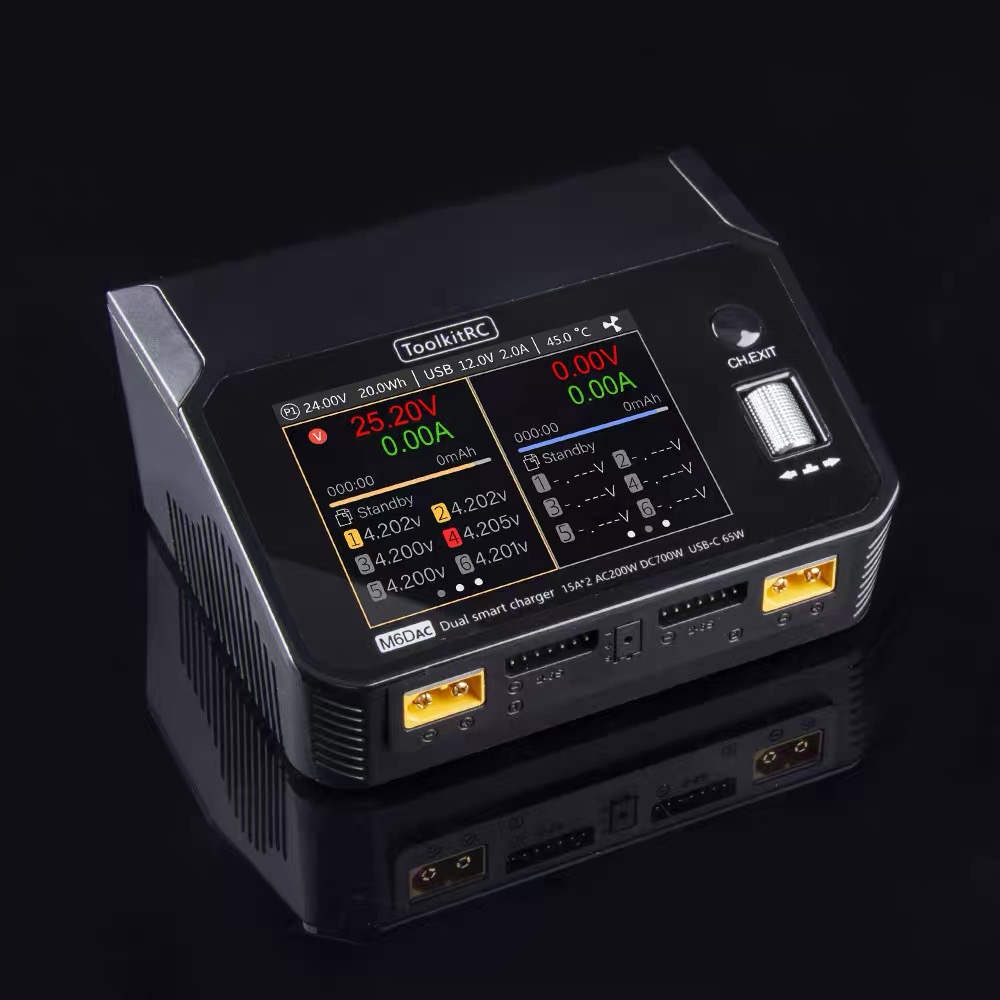 ToolkitRC M6DAC 350W X 2 USB-C - Toolkitrc M6Dac Smart Charger reseña y precio