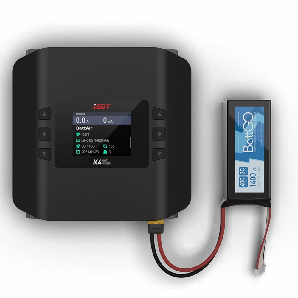 Cargador de equilibrio intelig - Isdt K4 Dual Lipo Charger reseña y precio