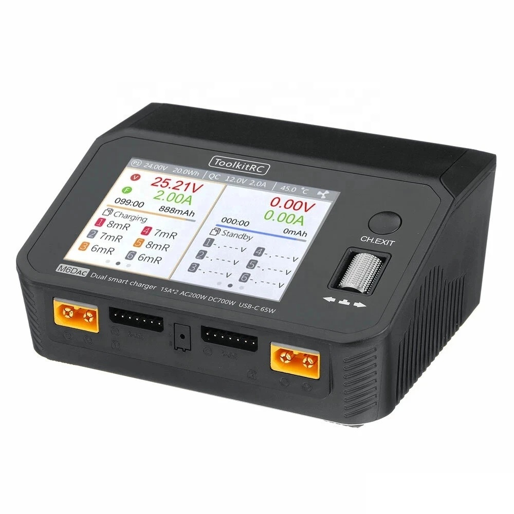 ToolkitRC M6DAC AC 200W DC 700 - Toolkitrc M6Dac Smart Charger reseña y precio